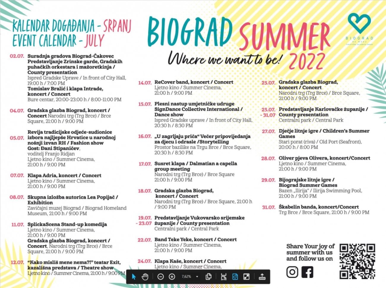 Biograd summer JULY/SRPANJ 2022