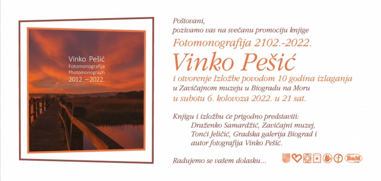 Predstavljanje fotomonografije `Vinko Pešić 2012-2022` i izložba fotografija (retrospektiva)